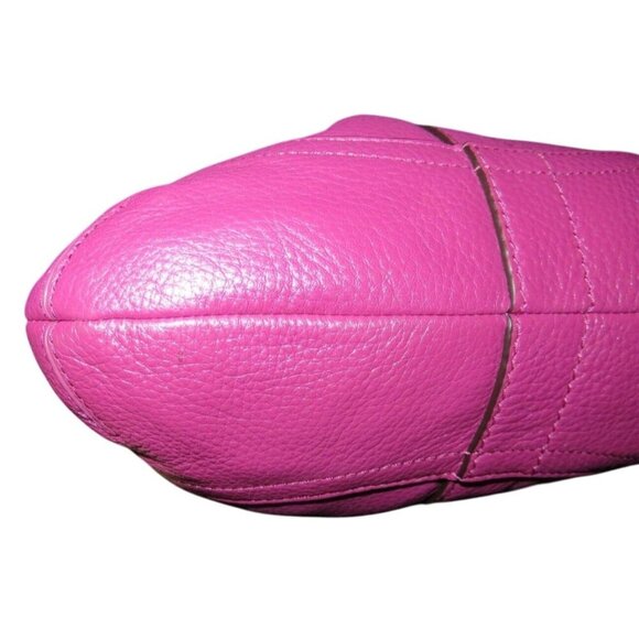 Coach Pebbled Leather Chain Duffle Convertible Crossbody Handbag in Blossom Pink - Picture 8 of 13